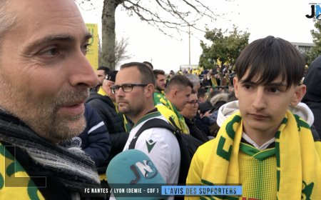 Les supporters avant FC NANTES/LYON (1/2 CDF)
