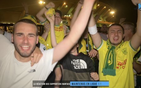 "On est en Ligue 1" chantent les supporters du FC Nantes